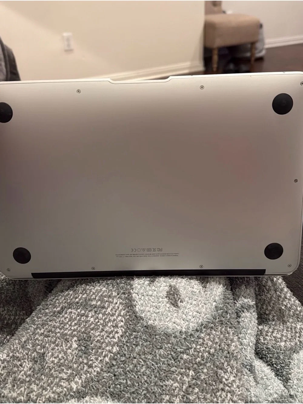 Apple MacBook Air Silver and Black Ultraportable Laptop with Charger